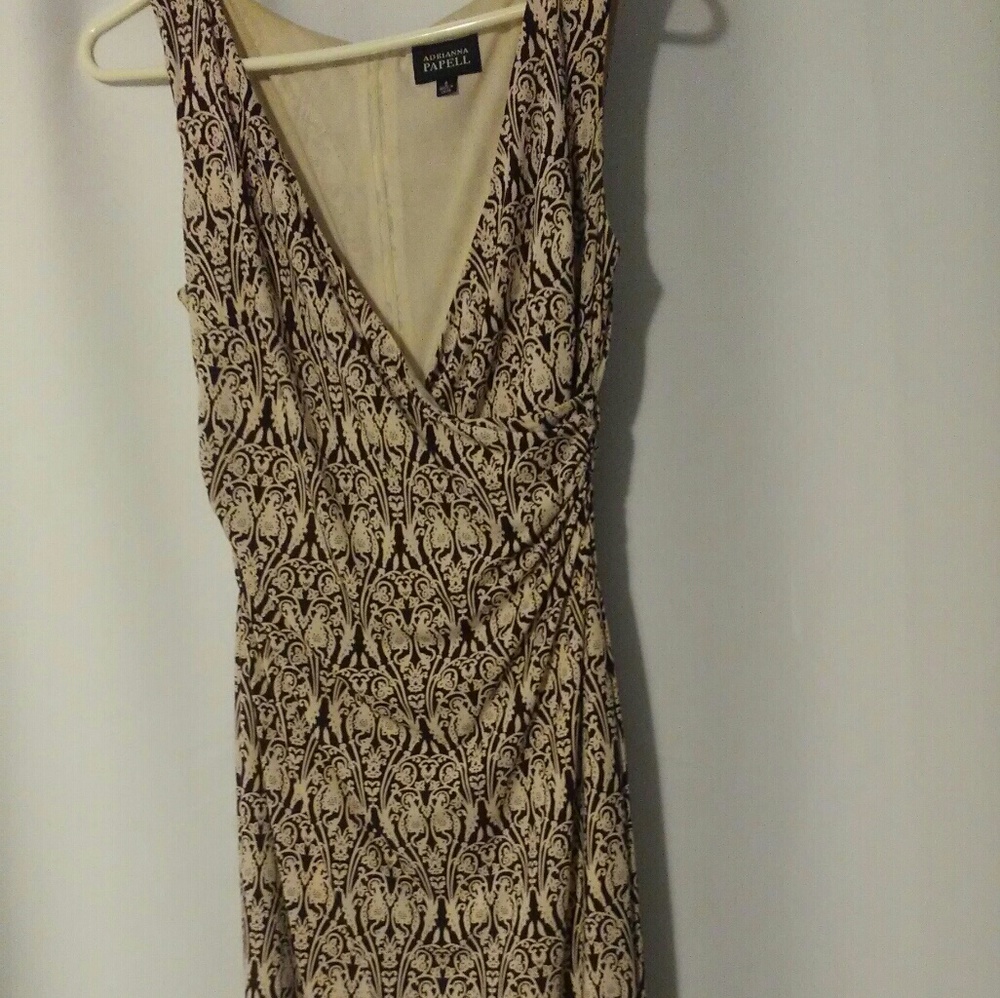 Brown and cream classy dress. Worn once.
